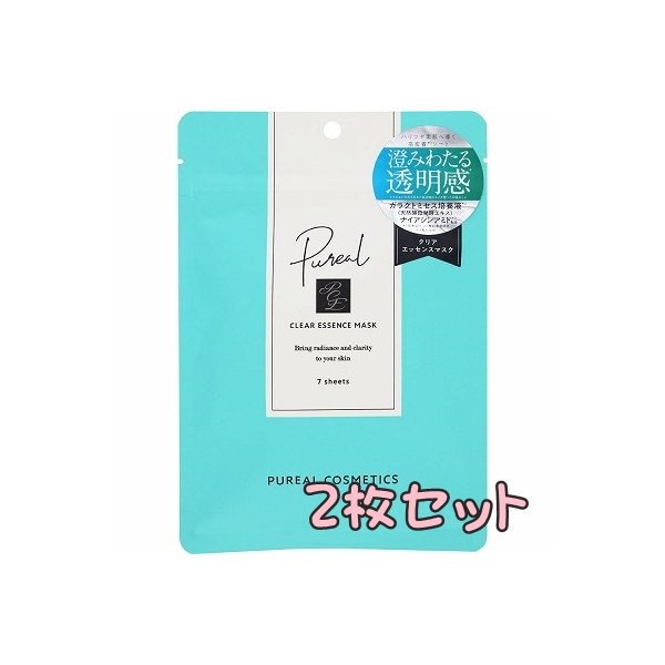 Qoo10] ピュレア クリアエッセンスマスク 7枚2個セット