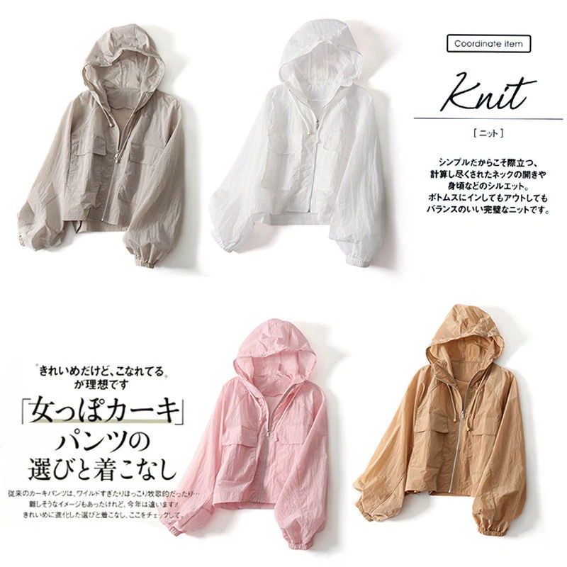 【20点セット】【急速出荷】【迅速な出荷】UVカットパーカー羽織り 涼しい 夏 紫外線対策 ジップアップ カーディガン　日除け レディース 軽い 接触冷感 冷感 ラッシュガード レディース 薄手 日焼