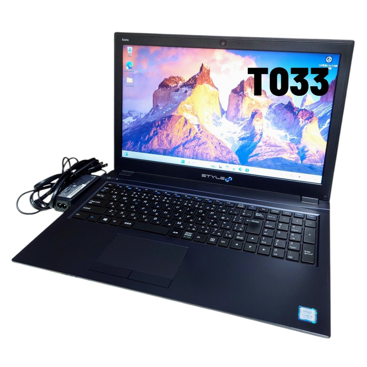 iiyama STYLE Intel core iシリーズ 第8世代CPU メモリ16GB SSD512GB Win11 ノートパソコン Excel Word 管理番号T033
