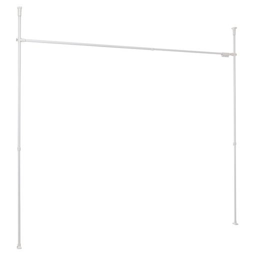 HEIAN SHINDO つっぱりカーテン用ポール ワイド ホワイト 耐荷重6KG 取付幅160~280CM 取付高190~264CM TNP-6 平安伸銅工業