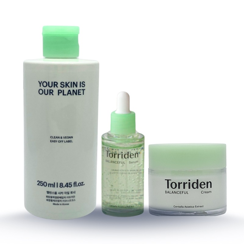 【3点セット】バランスフル シカ トナー250ml＋セラム50ml＋クリーム80ml敏感肌対応 角質ケア＆保湿鎮静セット 5,687円