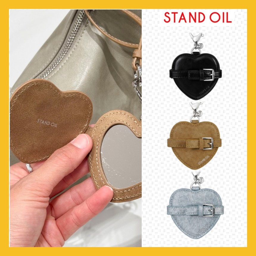 Belted Mirror Keyring 3色