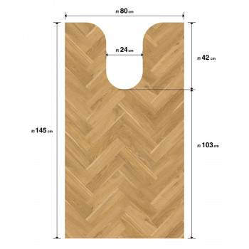 吸着トイレ模様替え ETJM-10041 80cmx145cm ブラウン