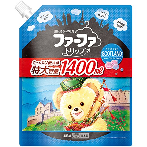 【大容量】 ファーファ 濃縮柔軟剤 スコットランド フローラルソープの香り 詰替用 1400ml 5,626円