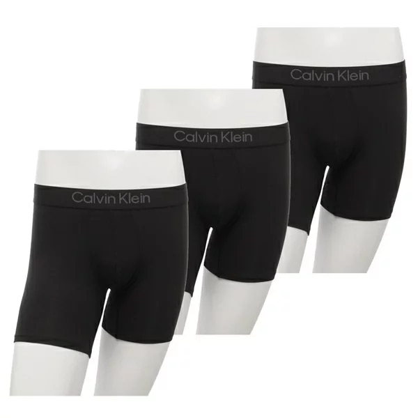 インナー ボクサーブリーフ 3枚セット アンダーウエア 下着 ブラック メンズ CALVIN KLEIN NB4193 001