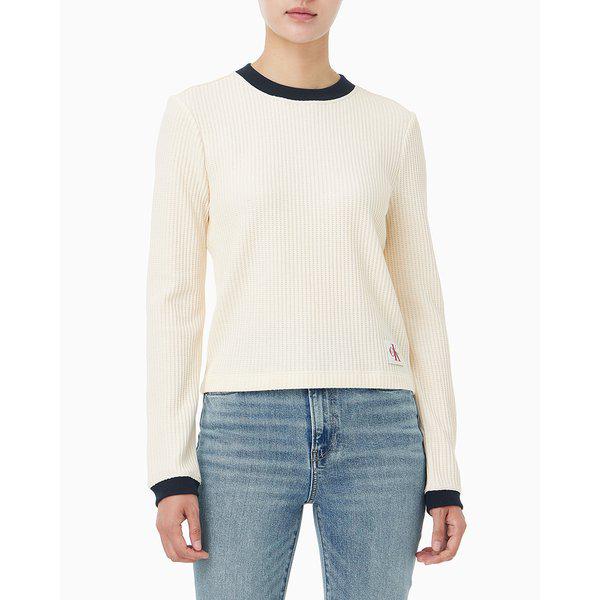 女性 L/S ワッフル Tシャツ(47D225G)