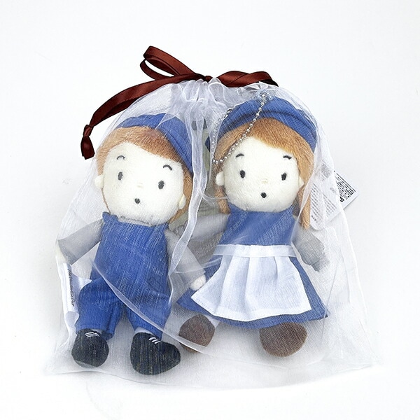 サンリオ ヴィンテージレトロ ビルデュオ ペアボールチェーンマスコット キーホルダー ぬいぐるみ_3170-sav-pbm-va