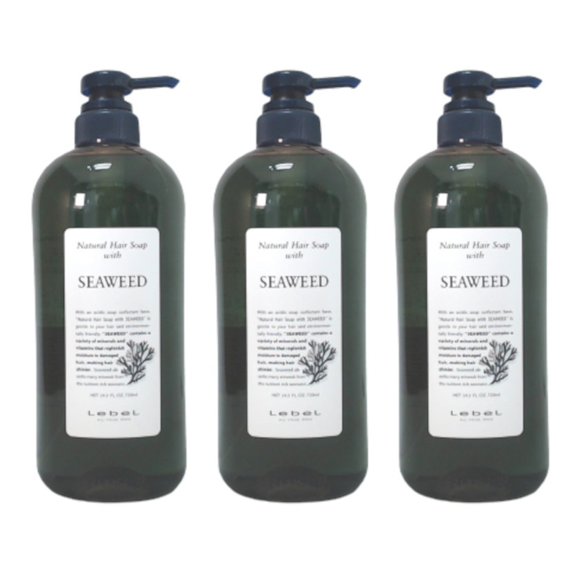 ナチュラルヘアソープウィズ SW シーウィード 720ml 3個セット コスメティックス シャンプー サロン専売品 艶 ツヤ しなやか SEA WEED 植物エキス まとめ買い