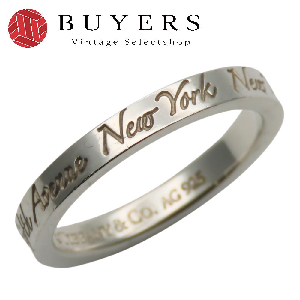中古 リング・指輪 ノーツナローリング ニューヨーク シルバー925 約2.7g シルバー アクセサリー シンプル かわいい レディース 女性