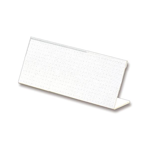(まとめ) ライオン事務器 カード立L型（アクリル製） W180×H65mm L-180 1セット（10個） (×5セット)その他