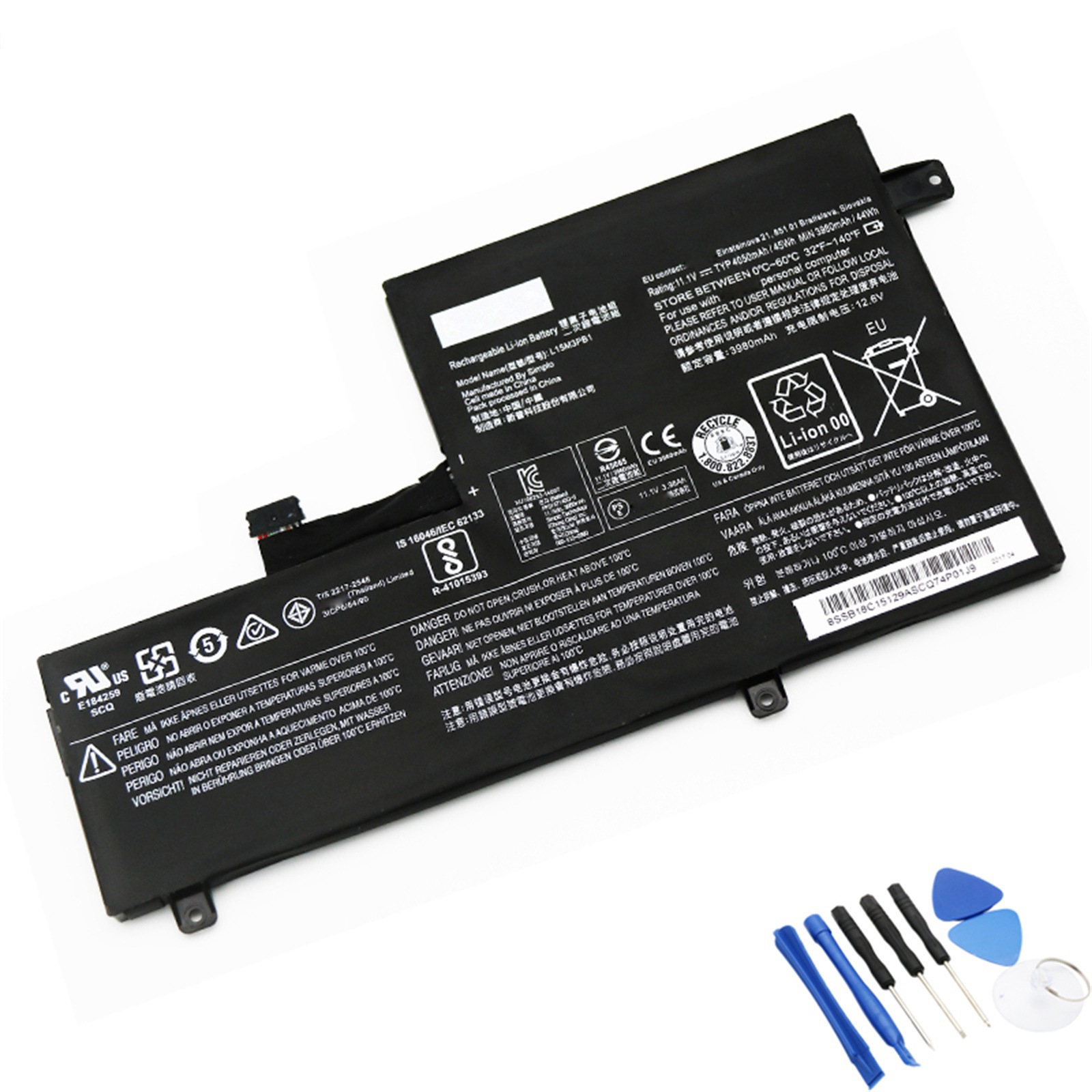 L15M3PB1 電池・Lenovo/ThinkPadノートパソコン互換 45Wh/4050mAh N22-20 L15M3PB1 交換用のバッテリー dc909-A634