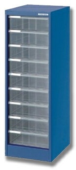 ナカバヤシNakabayashi アバンテV2 フロアケース A4 深型9段 AF-M9ブルー