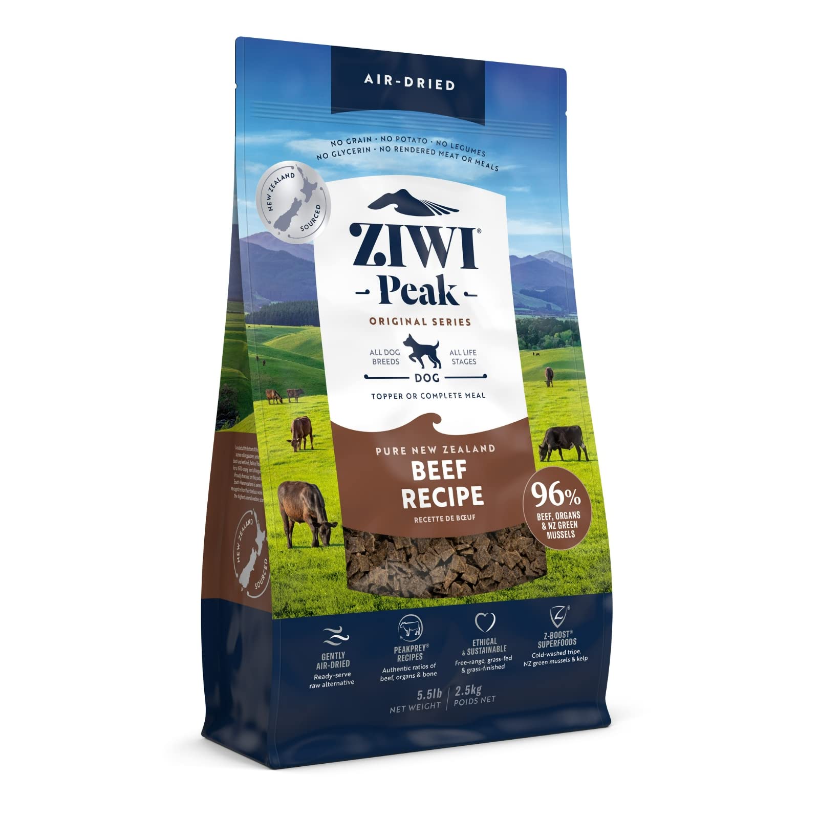 ZIWI エアドライドッグフード グラスフェッドビーフ 2.5kg