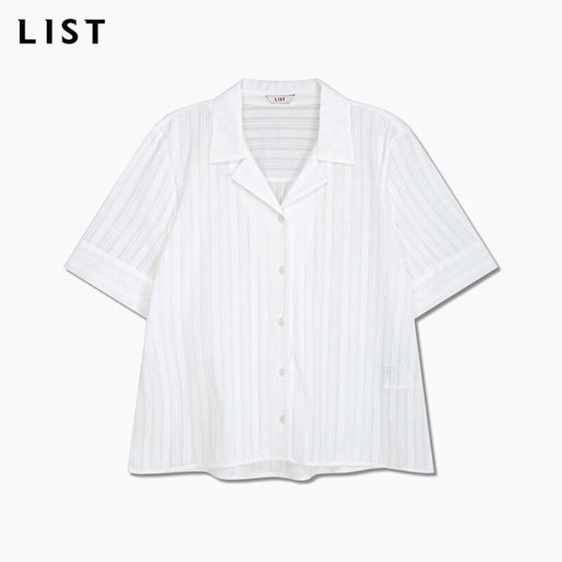 コットンストライプのオープンカラーシャツ_TWWSTQ62110_IV