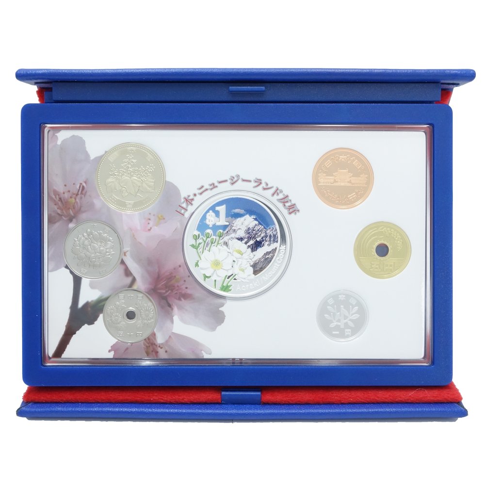 日本ニュージーランド友好 2007年 プルーフ貨幣セット 額面666円 未使用/080292