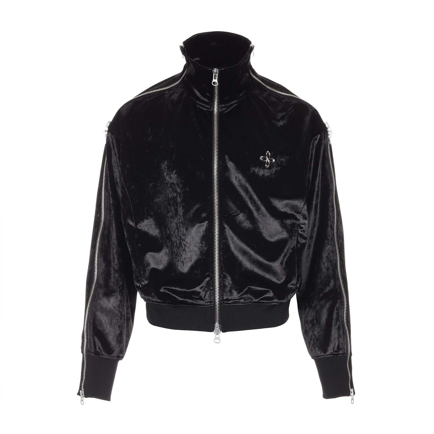 【SURGERY】 SURGERY SIDE ZIP VELVET TRACK JACKET : BLACK 31,590円