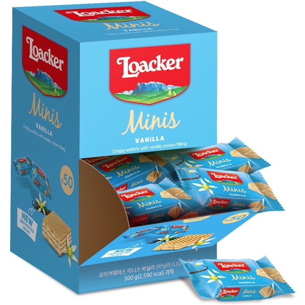ウエハース ミニス バニラディスペンサー 500g
