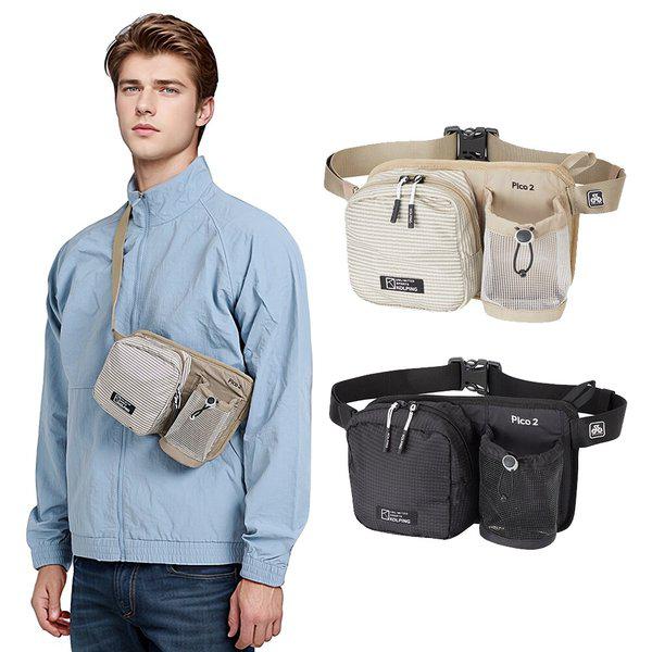 2435BK374U 2L ボトル収納型 男女兼用 四季 ヒップサック