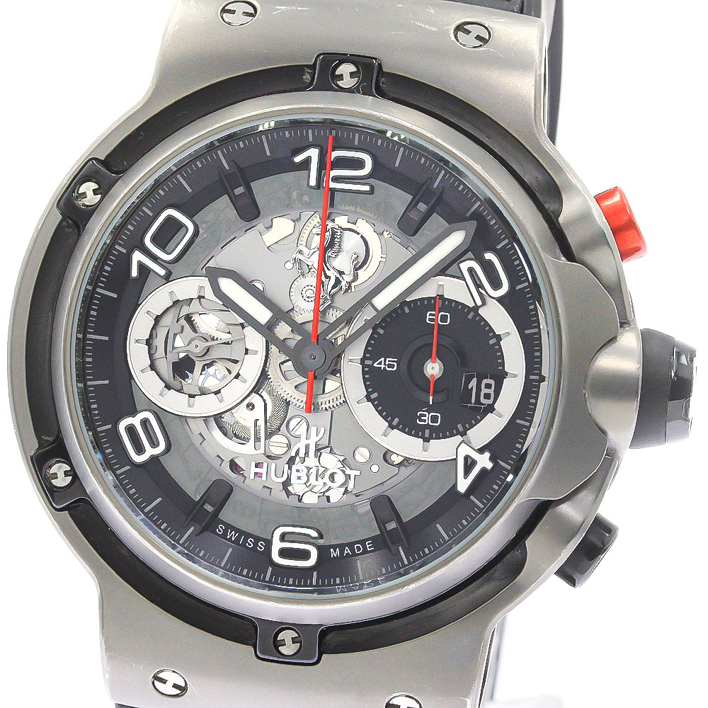 ウブロ HUBLOT 526.NX.0124.VR クラシック フュージョン フェラーリGT チタニウム 限定1000本 自動巻き メンズ 箱・保証書付き_776941【中古】