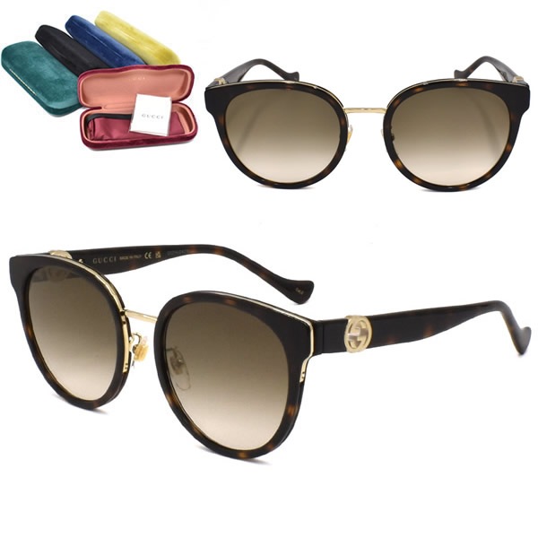 サングラス GG1027SK-007 サングラス アジアンフィット メンズ レディース ユニセックス ハバナ ブラウングラデーション