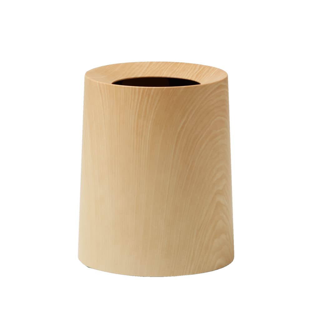 全国送料無料 ideaco(イデアコ) ゴミ箱 丸型 11.4L 直径26高さ31.5cm TUBELOR HOMME oakwood (チューブラー オム オークウッド)