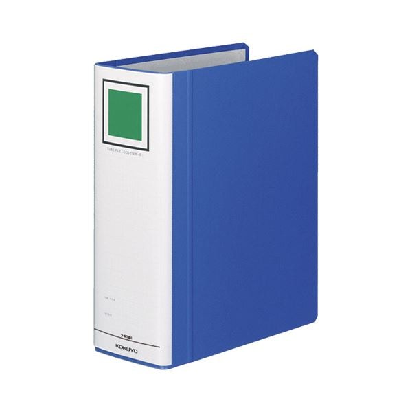 (まとめ) コクヨ チューブファイル(エコツインR) B5タテ 800枚収容 背幅95mm 青 フ-RT681B 1冊 (×10セット)