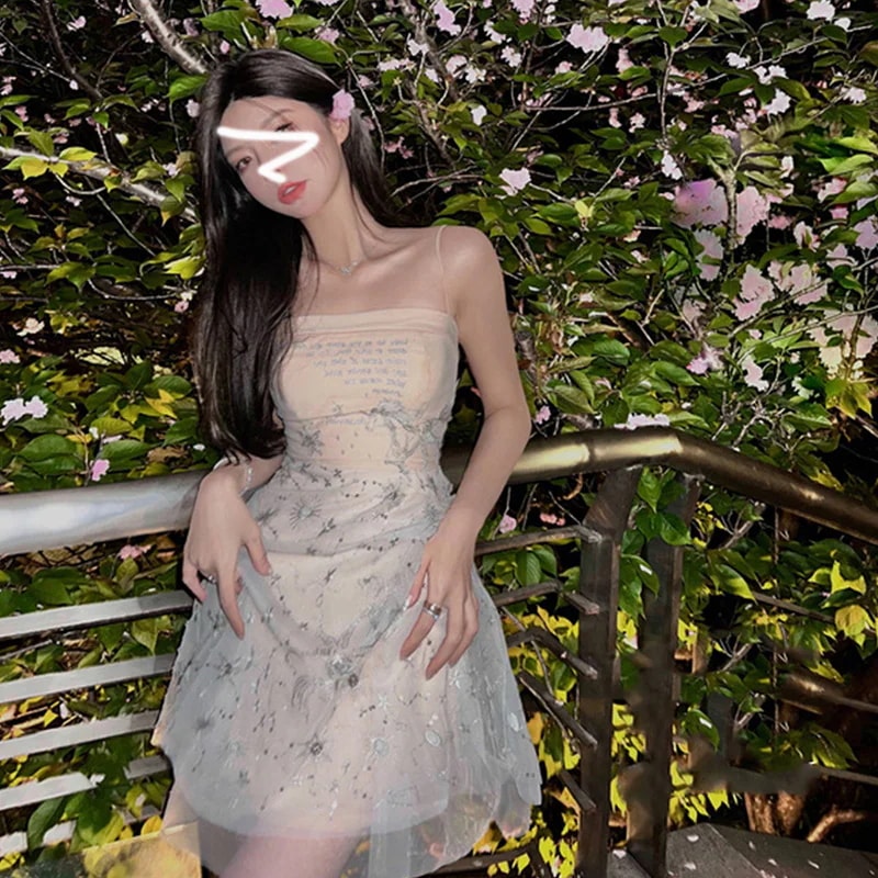 人気デザイン　レディースキャミワンピ　可愛いドレス