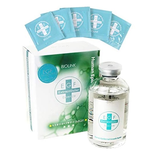EGF スキンケア 60ml＋分包5枚付きセット バイオリンク 美容液 EGFエクストラエッセンス 肌荒れ 美肌 美容 加齢 乾燥肌 脂性肌 ヒトオリゴペプチド ヒアルロン酸 しわ