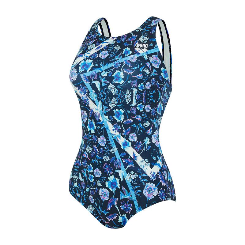 女性用 一般 캡内蔵 U-BACK 室内水着(ダフネ)(A4FL1LS01)BLK