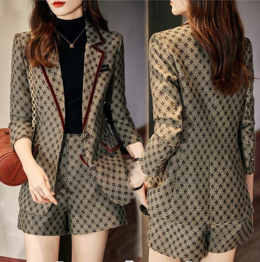 セットアップ レディース 長袖 ジャケット ショートパンツ 上下セット 短パン スーツ 2点セット テーラード ビジネススーツ セレモニースーツ フォーマル カジュアル 大人 可愛い 20代 30代