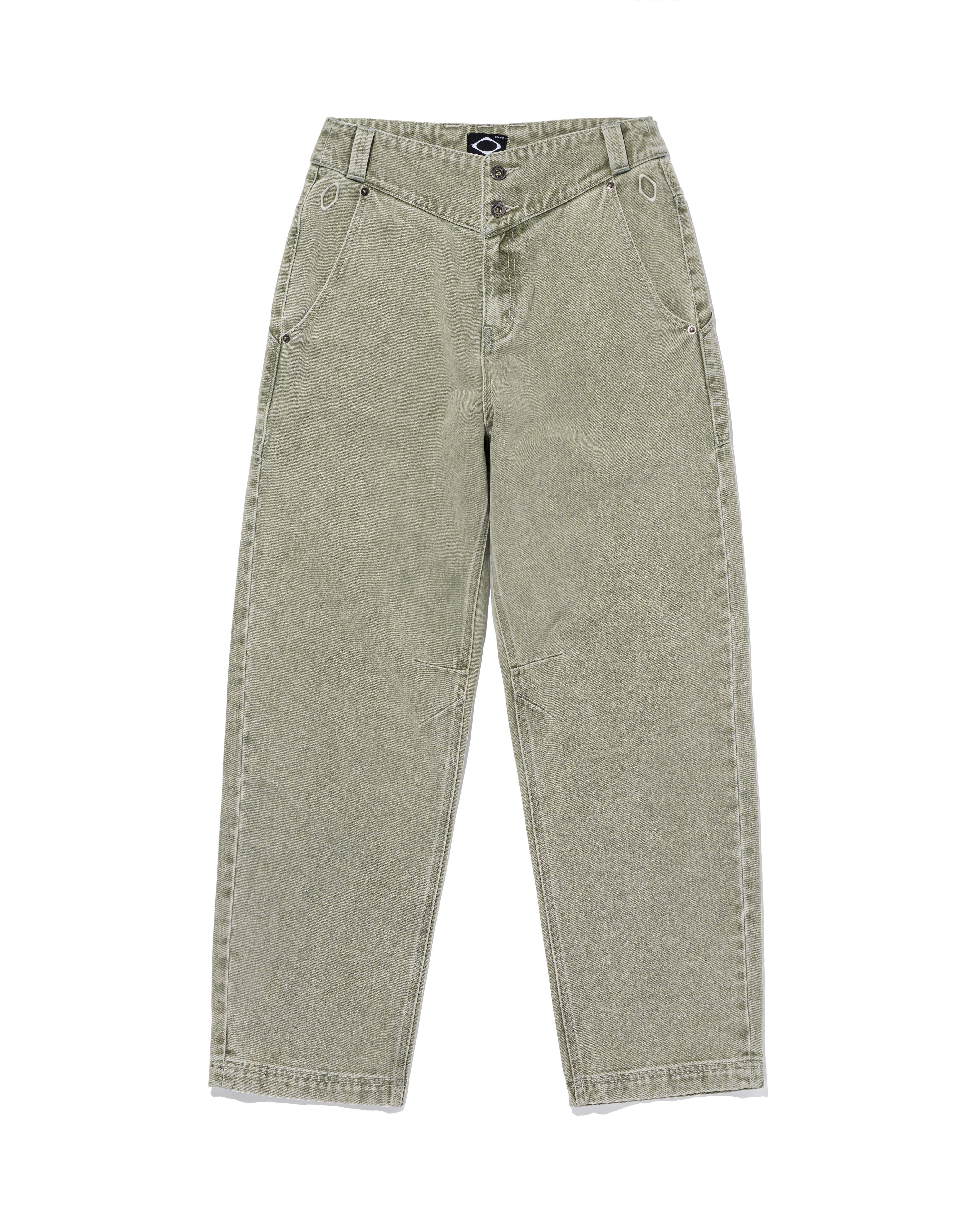 【MISCHIEF】 WASHED SLOUCHY JEANS : BLEACHED KHAKI