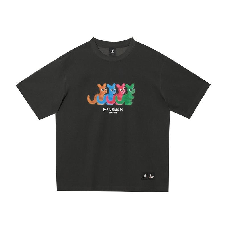 iscream グラフィック半袖Tシャツ 2806 チャコール