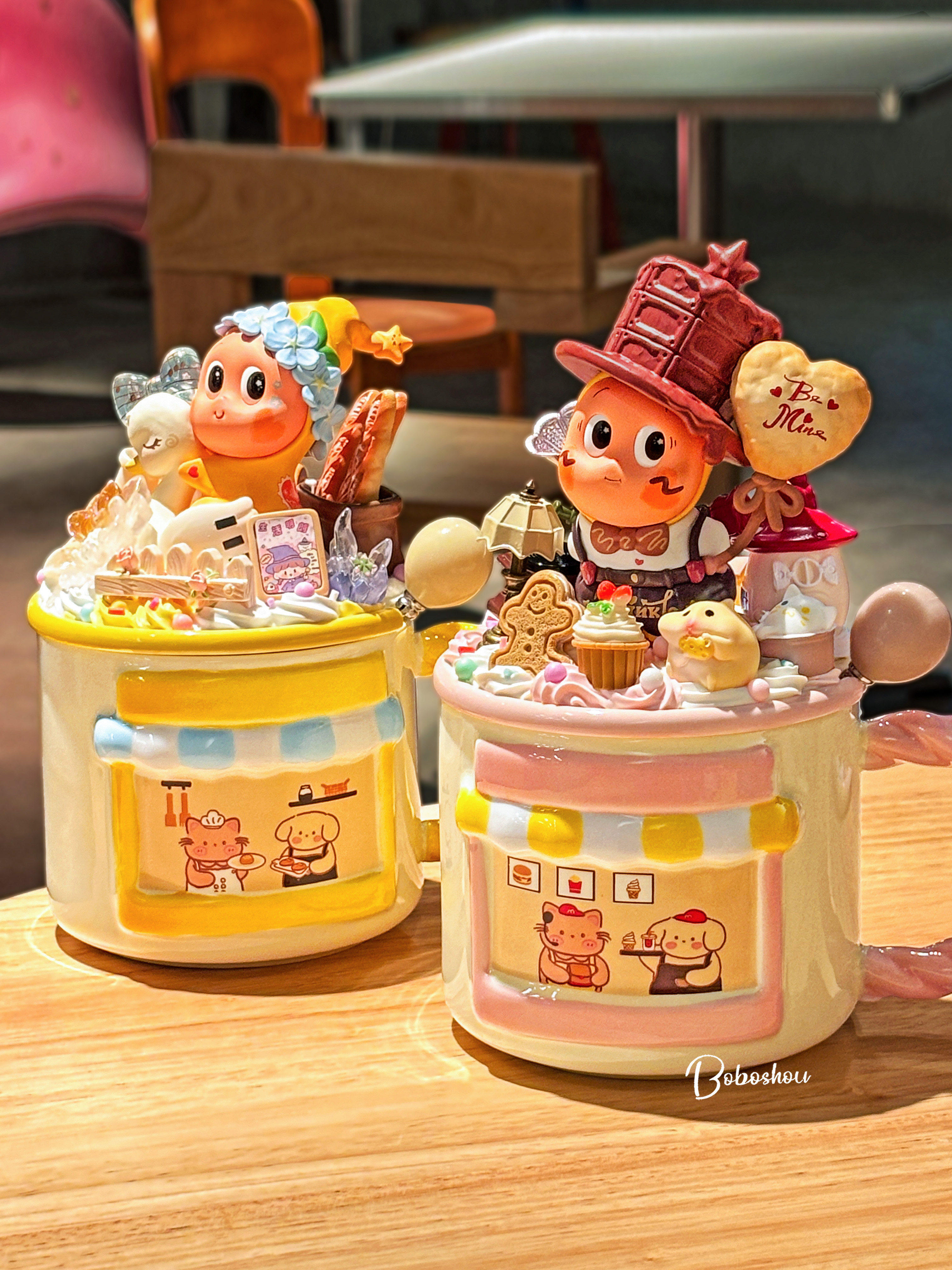 星の人の心をときめかせる美しい文化陶器マグカップ蓋付きドリンクカップギフトセット女の子へのプレゼント
