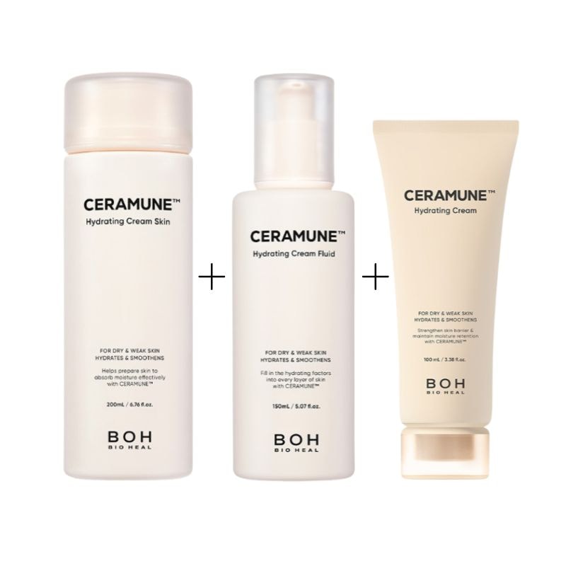 【セラミューンハイドレーティングセット】クリームスキン 200ml + フルード 150ml + クリーム 100ml乳液・クリーム