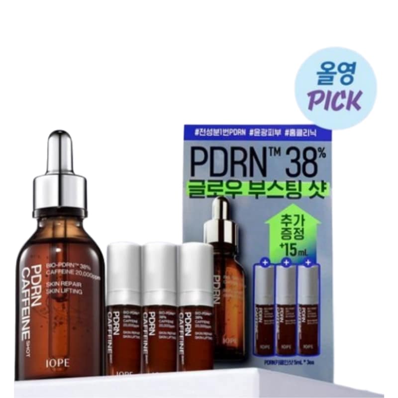 「5月オリーブヤングピック」PDRNカフェインショット 30ml プレミアムセット (+5ml×3個) 肌のトーンアップ