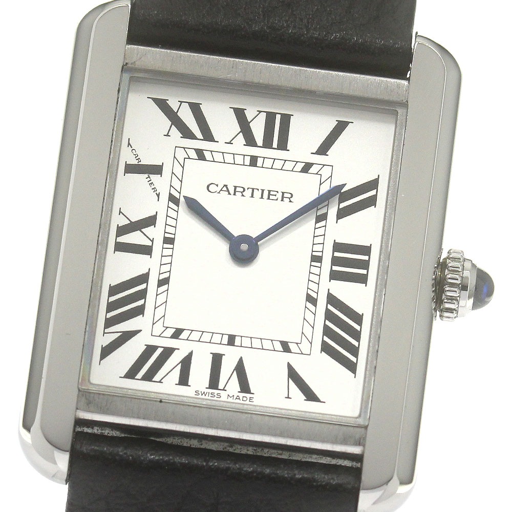 カルティエ CARTIER WSTA0030 タンクソロ SM クォーツ レディース 保証書付き_862615【中古】