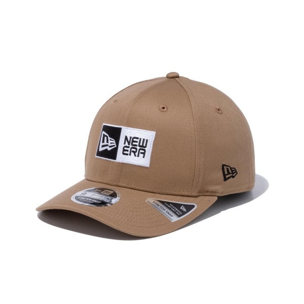 ニューエラ NEW ERA 9FIFTY ストレッチスナップ ボックスロゴ カーキ × ブラック 14524913 キャップ 帽子