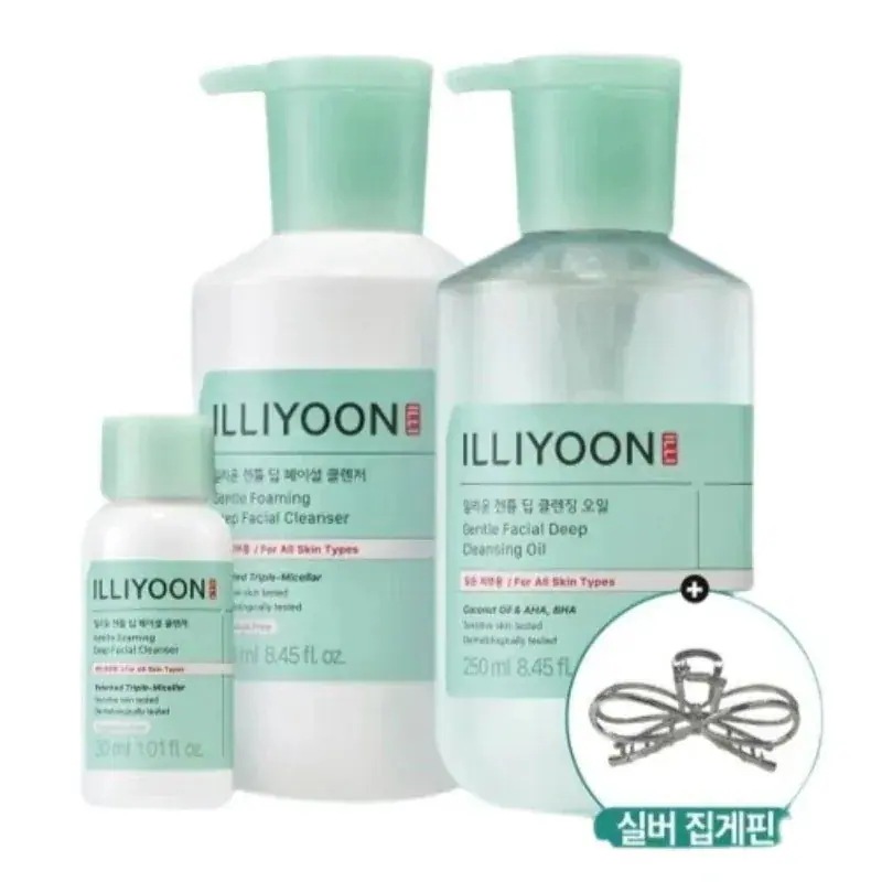 [25SS/新作](+ヘアピン贈呈)ジェントルディープ フェイシャルクレンザー 250ml+クレンジングオイル 250ml+クレンザー30ml 企画セット