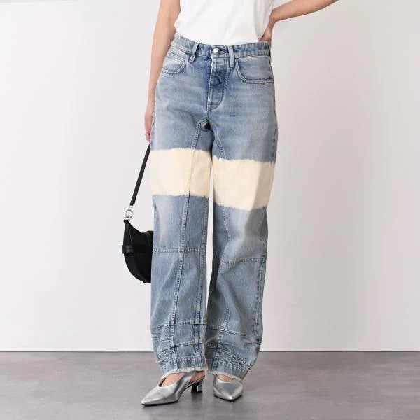 パンツ ボトムス ブリーチウォッシュ デニムパンツ J02KA0230 J46463 レディース ライトブルー バイカラー カジュアル 人気