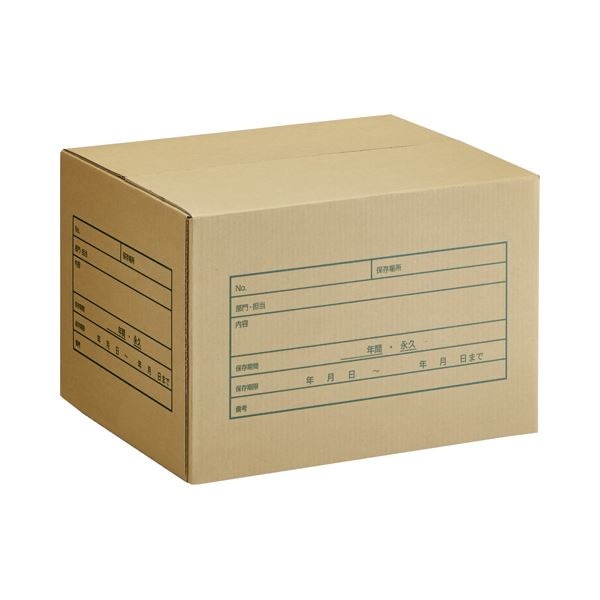 （まとめ） TANOSEE A式文書保存箱 A4用 内寸：W400D320H260mm 1パック（10個） 5セット
