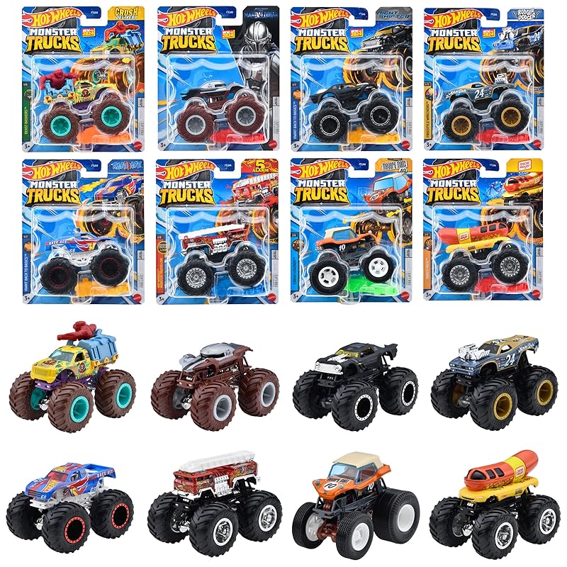 ホットウィール(Hot Wheels) モンスタートラック 1:64アソート【ミニカー8台入り BOX販売】 【3才~】 984C-FYJ44 4,843円