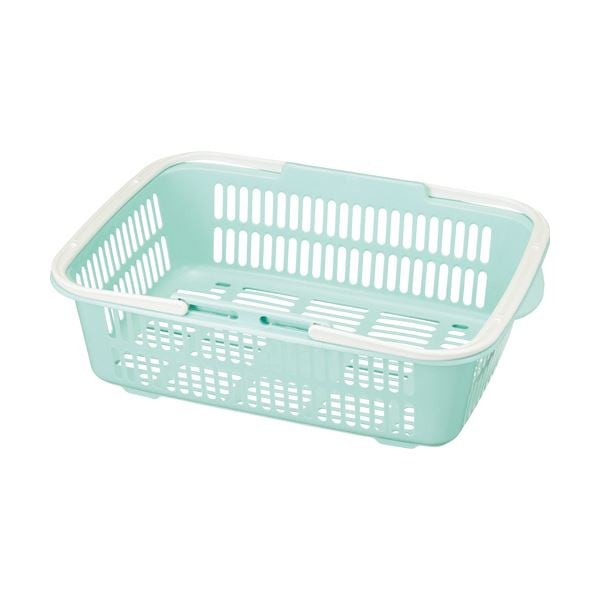 （まとめ）アサヒ化成 サンテール のせのせバスケット ミントブルー K-0151 1個 [x50]