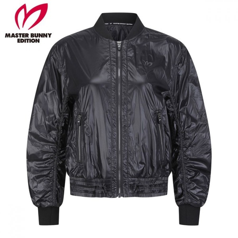 (マスターバニー) 女性用ストリング光沢ジップアップジャンパー