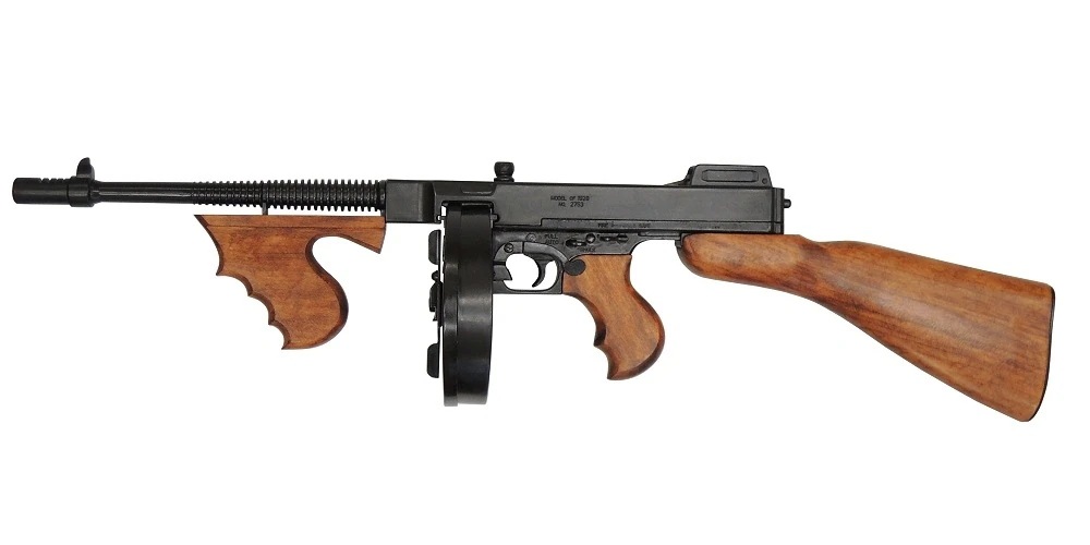 DENIX デニックス 1092 M1 サブマシンガン トンプソンモデル シカゴタイプ M1928 86.5cm レプリカ 銃 モデルガン コスプレ リアル 小物 模造 アメリカ
