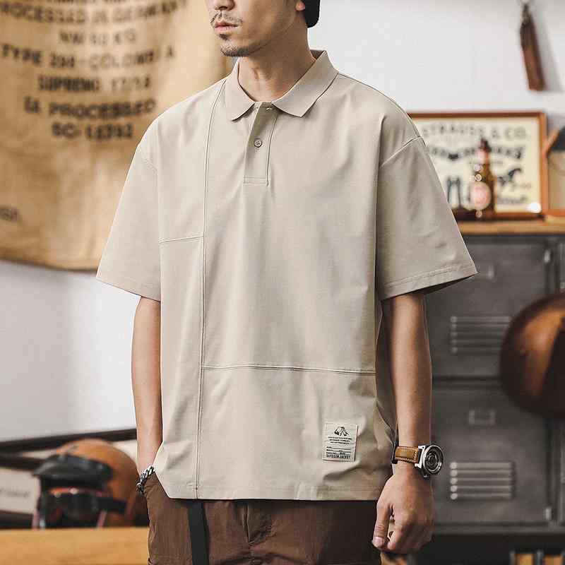 Tシャツ アメリカン アウトドア UPF50 日焼け防止 クール ポロシャツ 夏 しわ防止 速乾 半袖 メンズ ノーアイロン ブラック カーキ