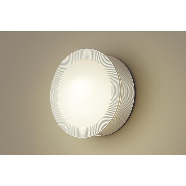 LGWC85076Y プラチナメタリック/乳白 洋風LEDポーチライト (電球色)