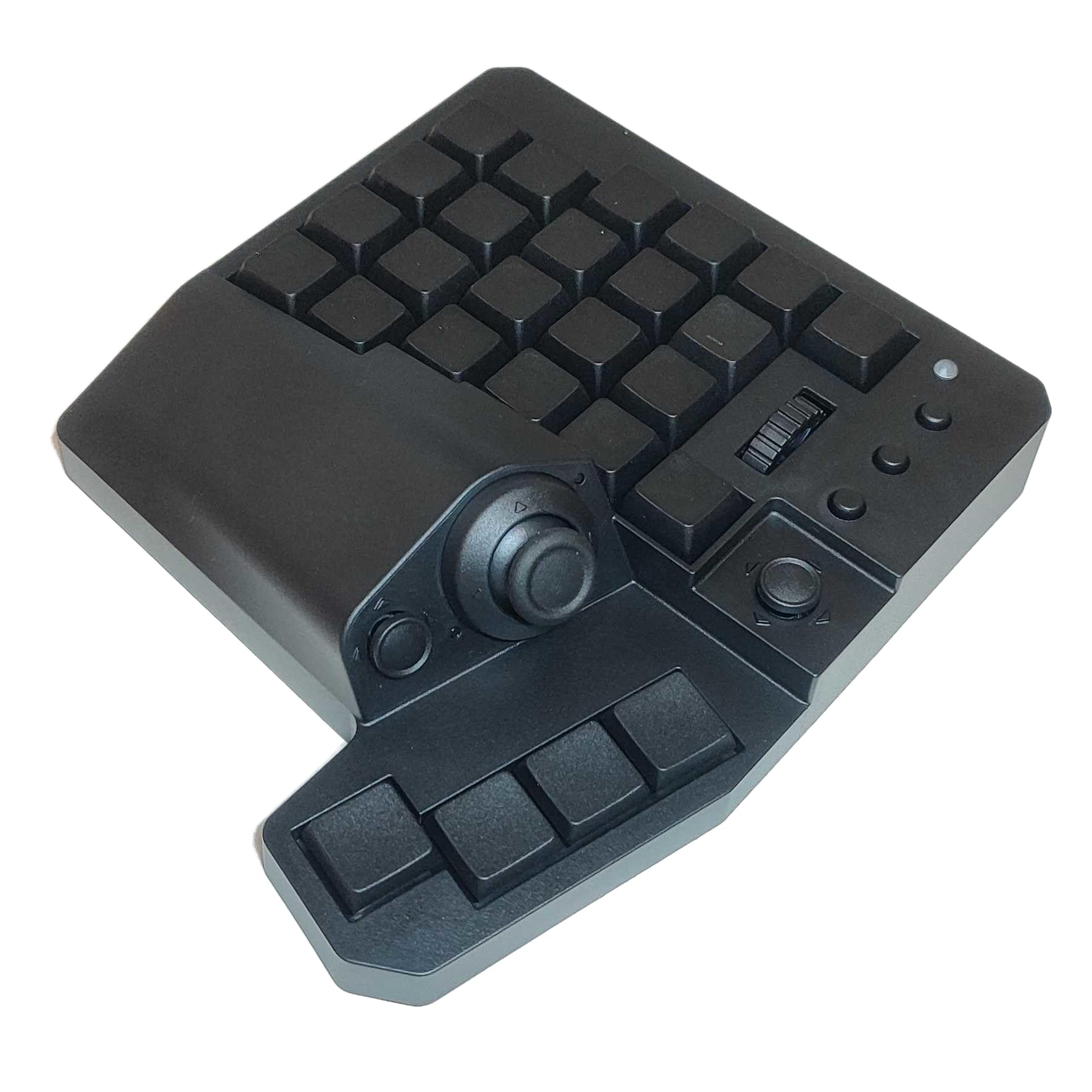[MH-Device] MH-Zeta ジョイスティック・ホイール付き47キー片手ゲーミングキーボード 片手 キーボード 左手キーボード(左手用-黒)
