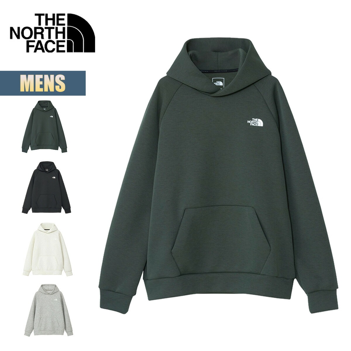 パーカー メンズ テックエアースウェットフーディ Tech Air Sweat Hoodie スウェット ストレッチ 厚手 立体プリント 定番 ニット生地 グリーン ブラック ネイビー