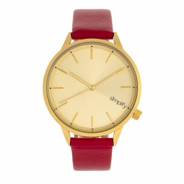 その他 ファッション腕時計 Simplify The 6700 Series Red Band Gold Watch SIM6706