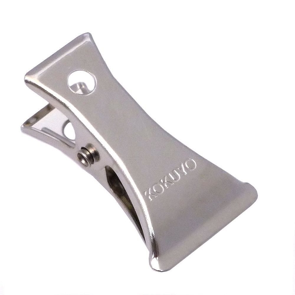 （まとめ買い）バチ型クリップ サイズ豆 口幅16mm 約100枚とじ クリ-45 [x150]